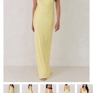 Elegant Yellow Slip Maxi Dress